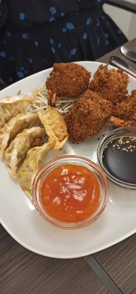 Gyoza Et Tempura de Crevettes